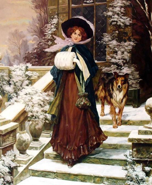 Ein Winter stieg von Sydney Kendrick - Diamond Painting