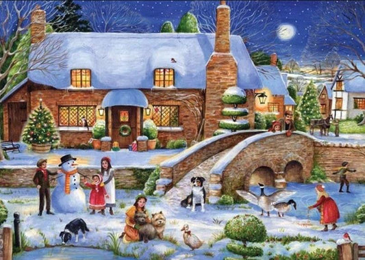 Schönes Weihnachtsdorf - Diamond Painting Kit - Diamond Painting