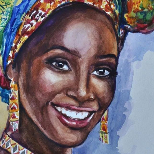 Schwarze Dame - Farbe von Diamanten - Diamond Painting