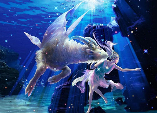 Capricorn Zodiac - Farbe von Diamanten - Diamond Painting