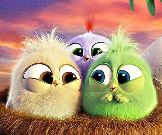 Karikatur Vögel Diamond Painting - Diamond Painting