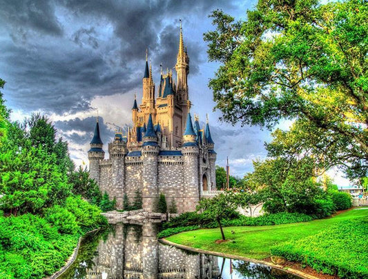 Schloss im Wald - Diamond Painting