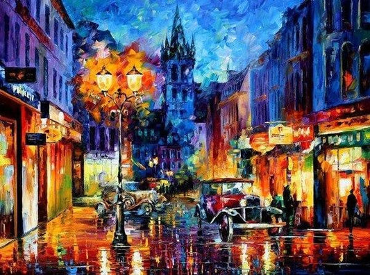 bunte Straße Diamond Painting Kit - Diamond Painting