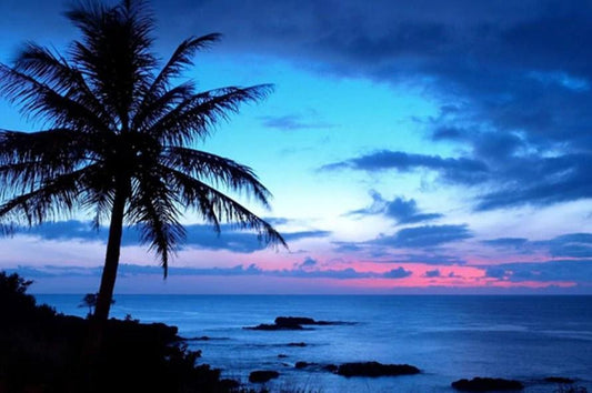 Abendansicht im Hawaii - Diamond Painting
