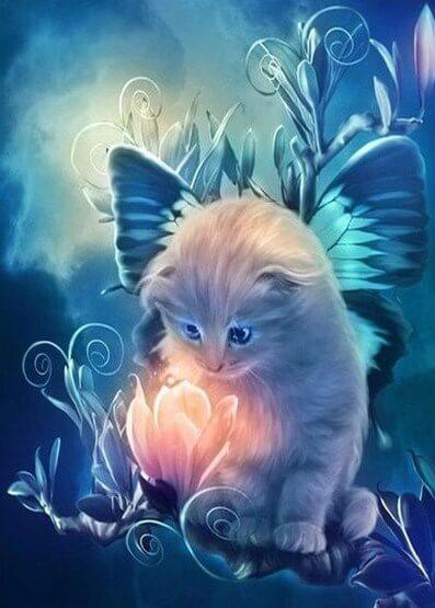Fee Kitty Malerei Kit - Diamond Painting