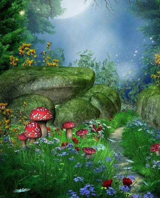 Märchenwald - Malen mit Diamanten - Diamond Painting