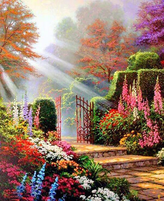 Blumengarten Diamond Painting - Diamond Painting