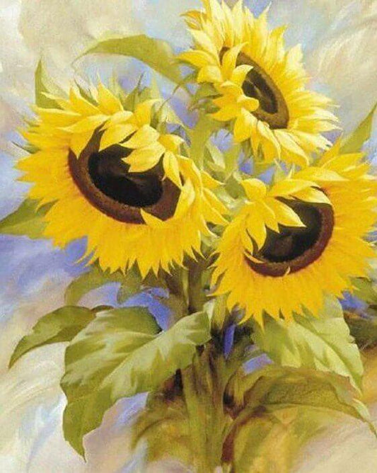 Frische Sonnenblumen Malerei Kit - Diamond Painting
