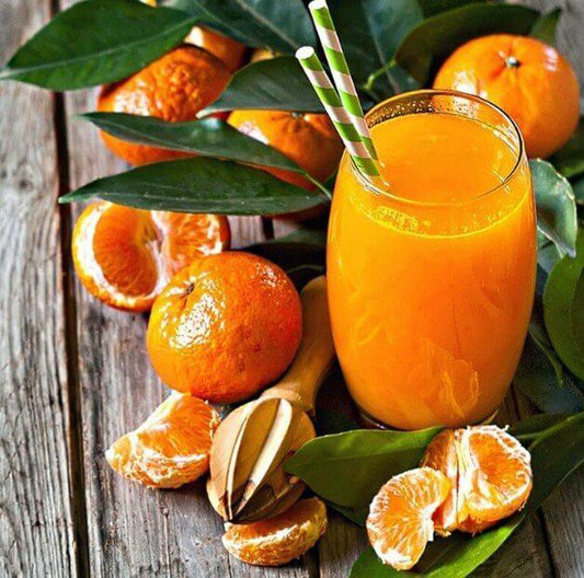 Frisch gepresster Orangensaft - Diamond Painting