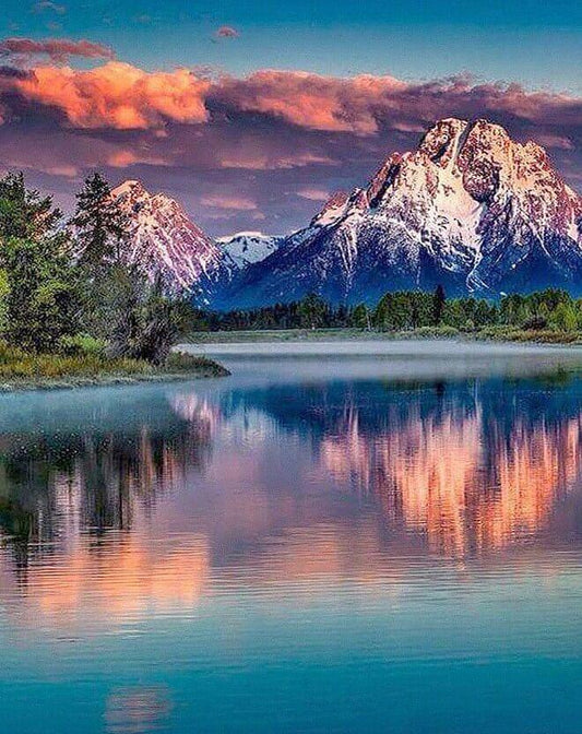 Landschaft voll Diamant - Diamond Painting