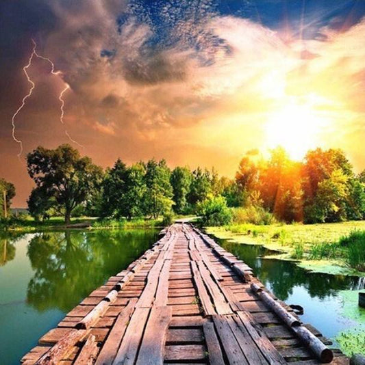 Sonnenschein & auffälliges Lich - Diamond Painting