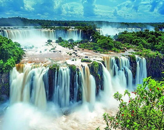 Wasserfall DIY Mal-Kit - Diamond Painting