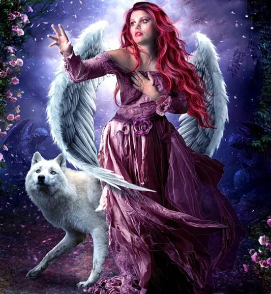 Wolf & Angel Paint von Diamonds - Diamond Painting