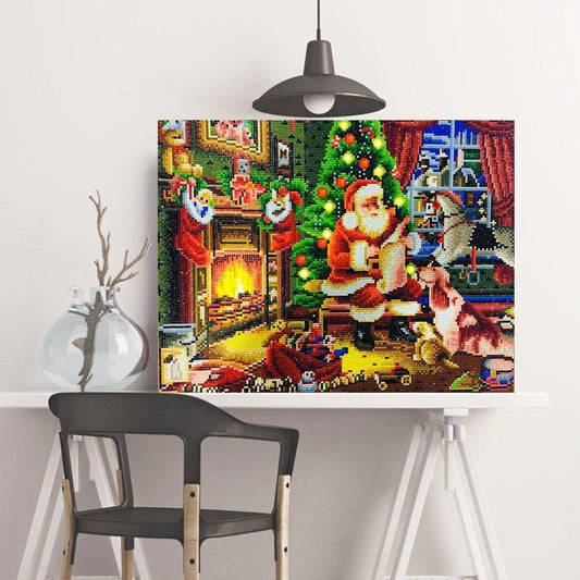 Santa Count Wünsche - Diamond Painting