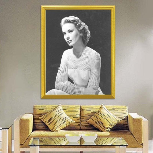 Prinzessin Grace Kelly Porträt - Diamond Painting