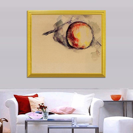 Studie eines Apfels - Paul Cézanne - Diamond Painting