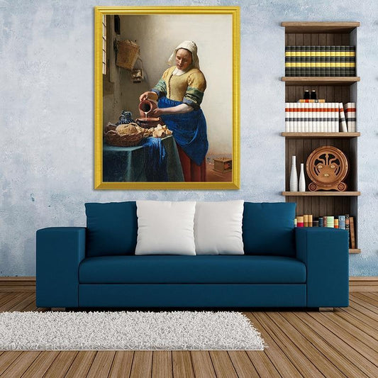 Melkerin. Um 1660 - Johannes Vermeer - Diamond Painting
