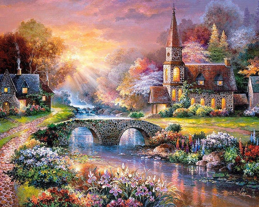 Ferienhaus am See DIY Diamond Painting - Diamond Painting