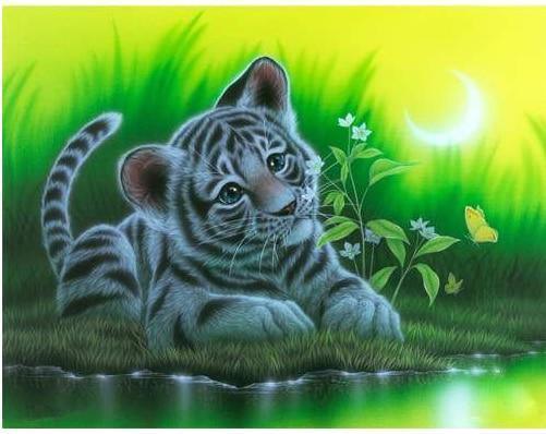 Kaninchen & Tiger DIY Diamond Painting - Diamond Painting