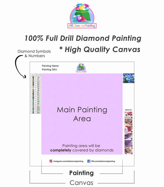 Vase voller Rosen - Diamond Painting