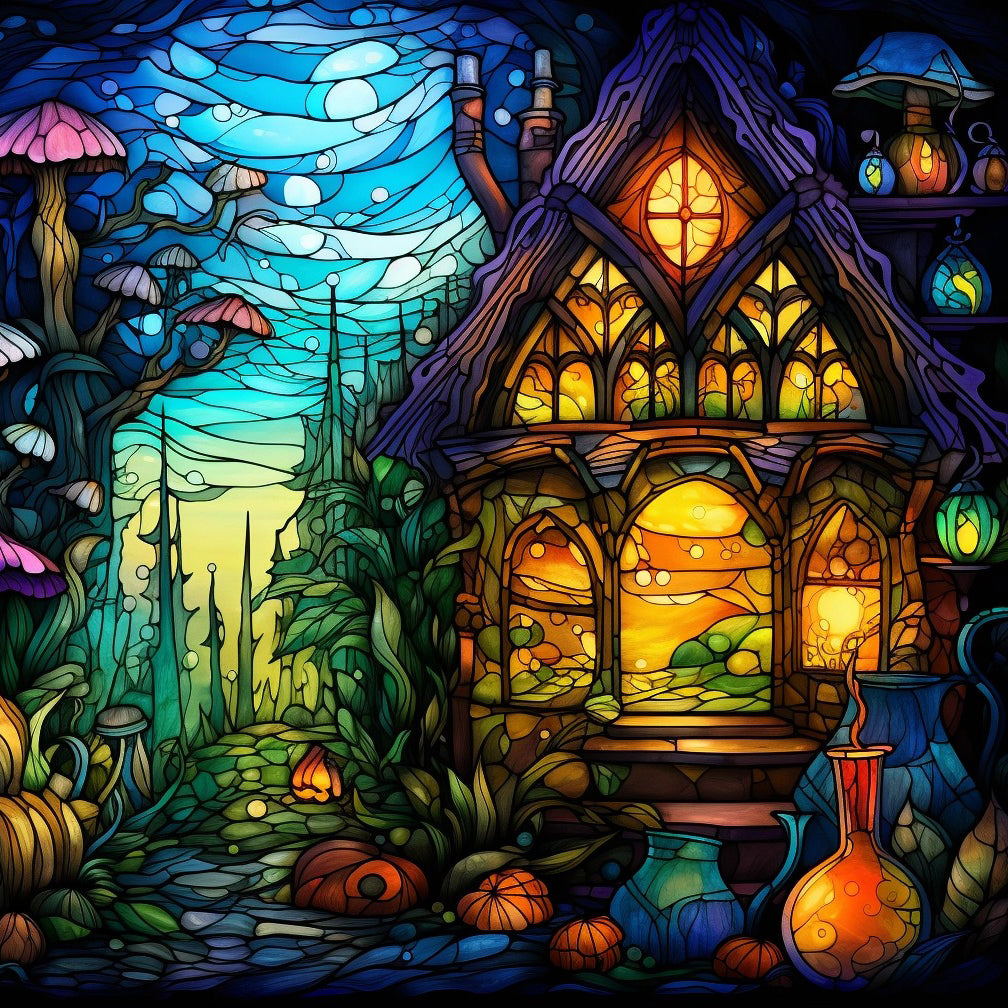 Fairytale house diamond painting