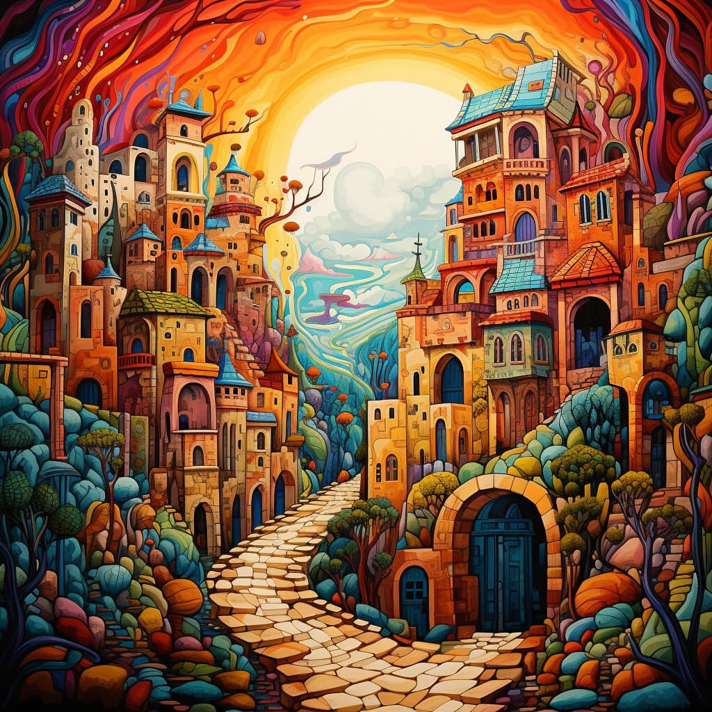 Colorful Houses Diamond Painting