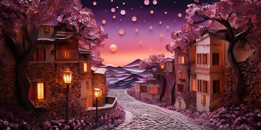 Beautiful street diamond painting