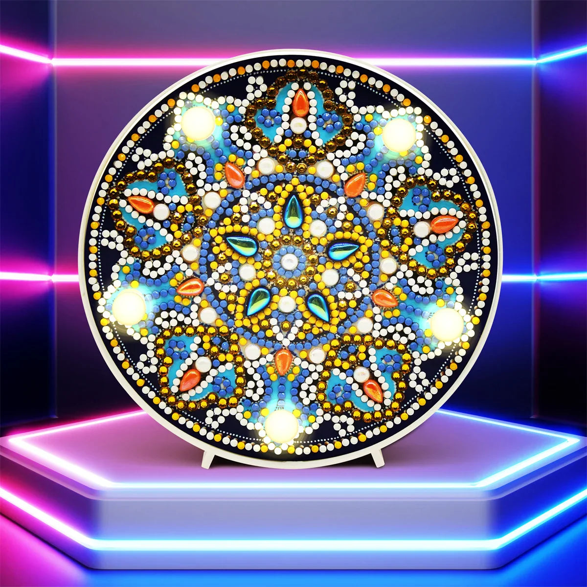 Mandala Diamond Painting Nachtlicht