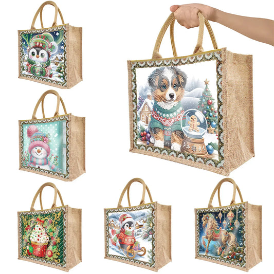 Diamond Painting Tasche mit Weihnachts Kunst