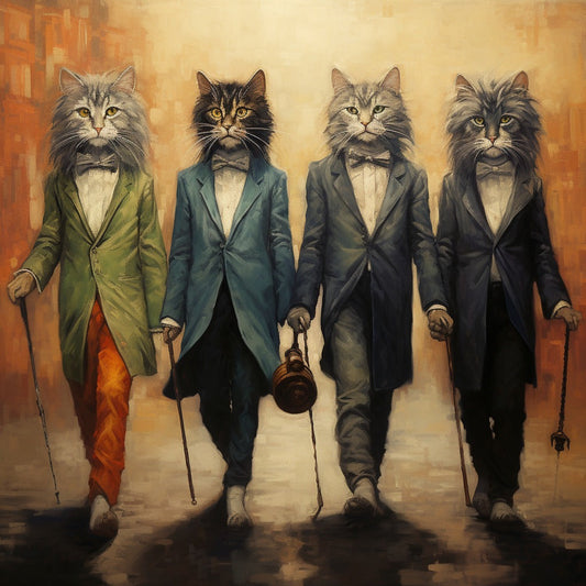 cats walk Diamond Painting