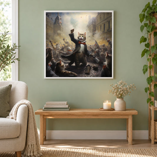 Ich bin der beste als gerahmtes Diamond Painting im Wohnzimmer