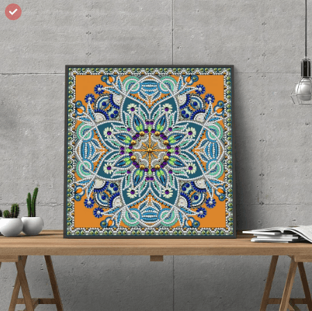 Mandala-Kunst leuchtend Diamond Painting - Diamond Painting