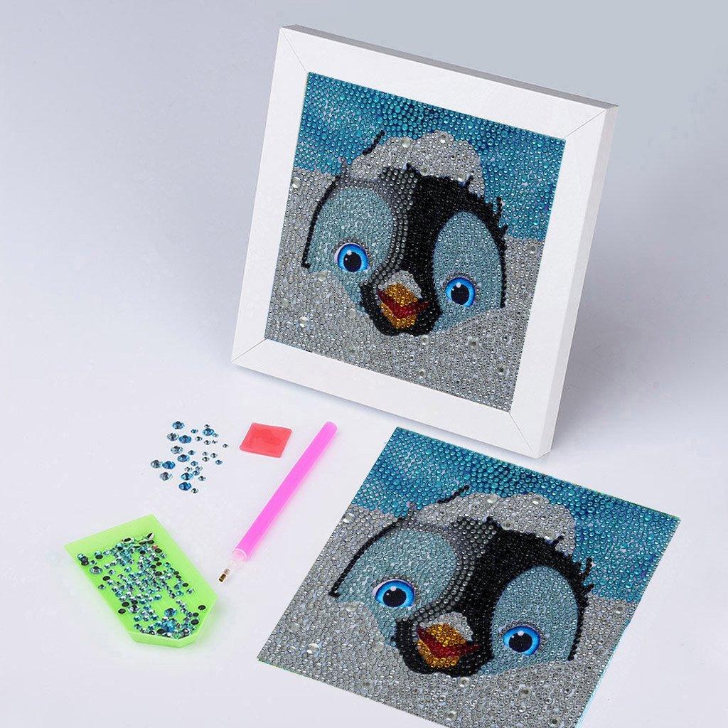 Blauäugiger Pinguin Spezial-Malsets - Diamond Painting