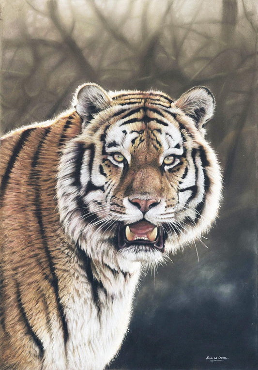 Amur-Tiger in der Abenddämmerung - Kunst des Eric Wilson - Diamond Painting