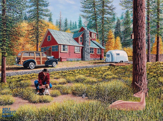 Herbst im Wald - Kunst des Mike Bennett - Diamond Painting