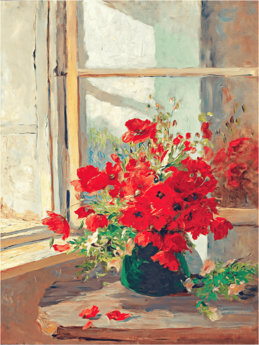 Strauß Mohnblumen - Kunst des Denise Dundon - Diamond Painting