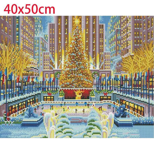 Christmas Tree LED Diamond Painting - Diamond Painting
