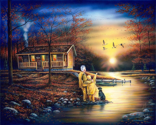 Abendliche Reflexionen -Kunst des Robert Andrea - Diamond Painting