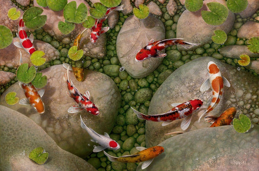 herum fließen - Kunst des Terry Gilecki - Diamond Painting