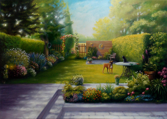 Zurückblicken - Kunst des Liam Kelly - Diamond Painting