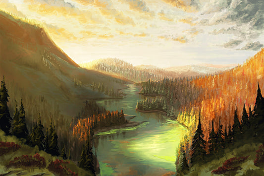 Merced-Fluss - Kunst des Jean Guillet - Diamond Painting