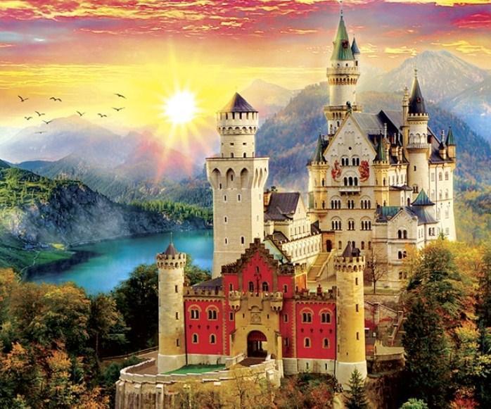 Schloss Neuschwanstein - malen mit Diamanten - Diamond Painting