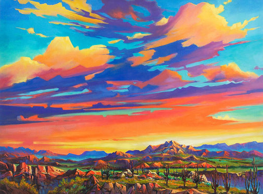 gemalte Wüste - Kunst des Jonn Einerssen - Diamond Painting