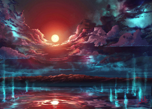 San Luis Reservoir - Kunst des Jean Guillet - Diamond Painting