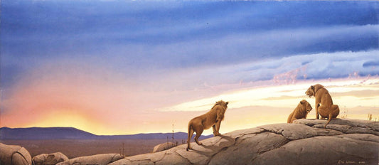 Serengeti Sonnenuntergang - Kunst des Eric Wilson - Diamond Painting