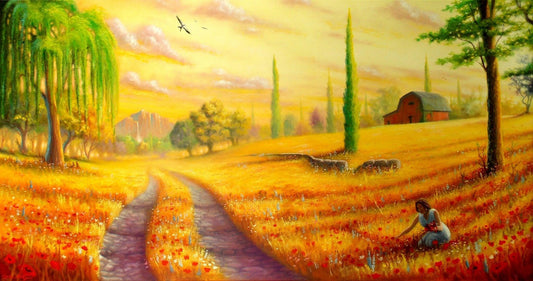 Wilde Blumenglückseligkeit - Kunst des Liam Kelly - Diamond Painting