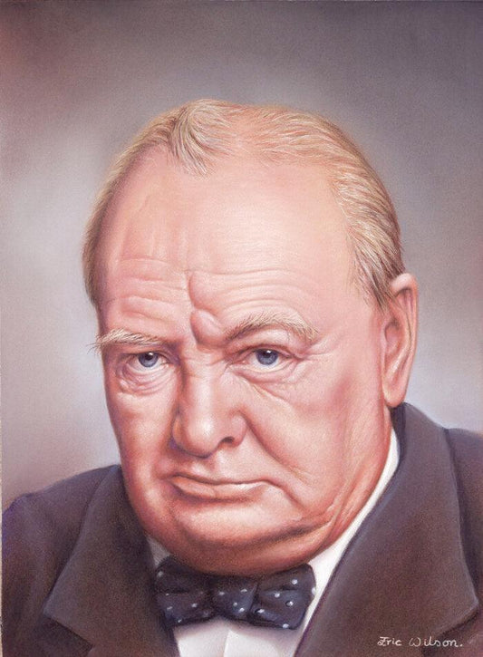 Winston Leonard Spencer Churchill - Kunst des Eric Wilson - Diamond Painting