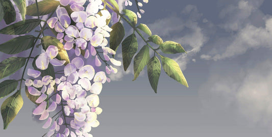 Glyzinie - Kunst des Jean Guillet - Diamond Painting