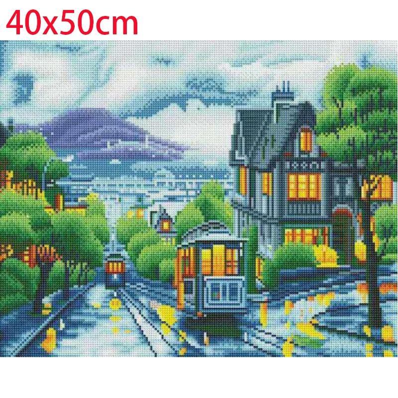 Cable Car LED Diamond Painting - Diamond Painting