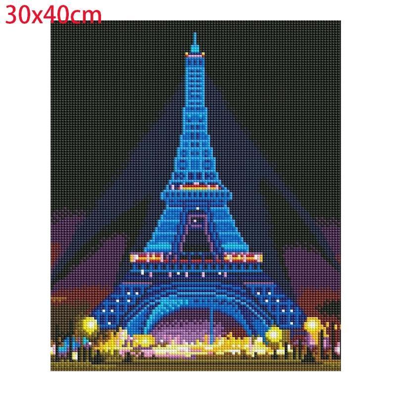 Eiffel Tower LED Diamond Kit - Diamond Painting